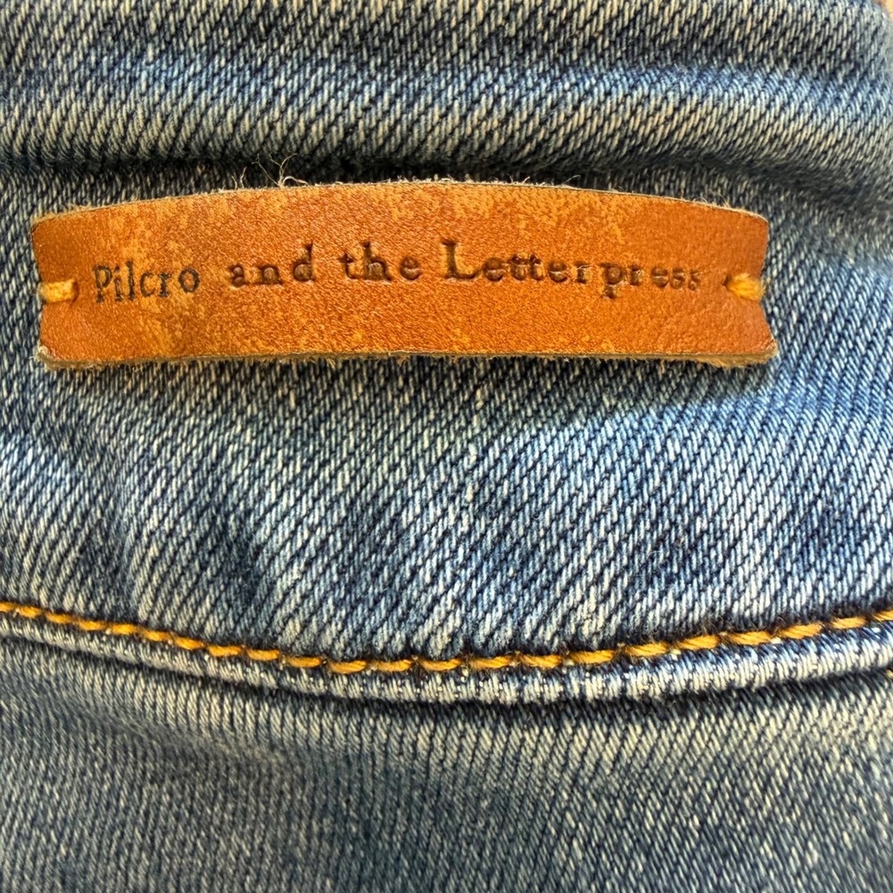 Pilcro and the Letterpress High-Waist Wide-Leg Sailor Jeans in Blue - Picture 9 of 10